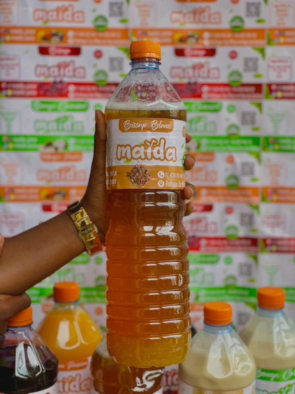 JUS DE BISSAP BLANC ANANAS FORMAT 1L