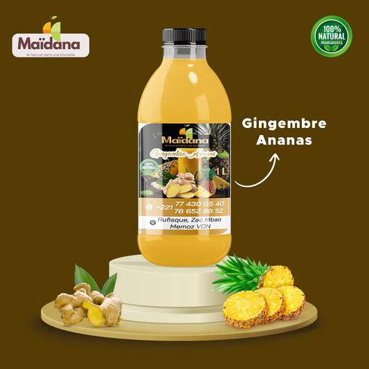 JUS DE GINGEMBRE ANANAS FORMAT 1L